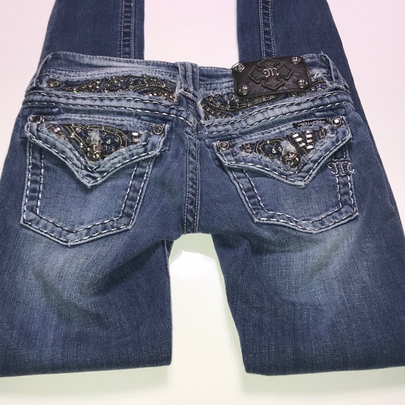 Miss Me Jeans Size Women’s 25 JE606353L Rhinestone - Picture 6 of 8